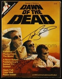 5y0116 DAWN OF THE DEAD signed magazine 1979 by BOTH George A. Romero AND makeup artist Tom Savini!