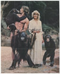 5y0232 BO DEREK signed 8x10 Fleer trading card poster 1981 great portrait from Tarzan the Ape Man!