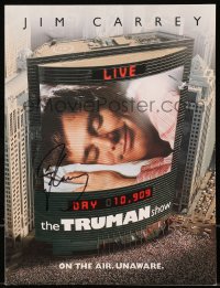 5y0120 JIM CARREY signed screening program 1998 great image from The Truman Show!