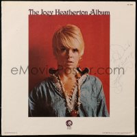 5y0037 JOEY HEATHERTON signed 33 1/3 RPM record 1972 on the cover of her self titled MGM album!