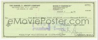 5y0276 SAMUEL Z. ARKOFF canceled check 1984 he paid $428.14 to The Great American Stationery Co.!