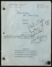 5y0130 DENNY MILLER signed revised TV script April 9, 1974 Emergency! screenplay by Bralver & Bralver