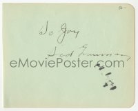 5y0342 SID GRAUMAN signed 5x6 album page 1930s it can be framed & displayed with a repro!