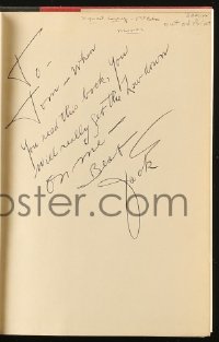 5y0285 JACK WARNER signed hardcover book 1964 his autobiography My First Hundred Years in Hollywood!