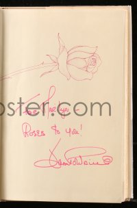 5y0286 JOAN FONTAINE signed hardcover book 1978 her autobiography No Bed of Roses!
