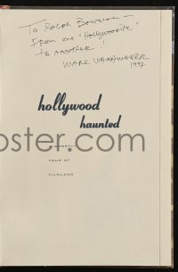 5y0292 MARC WANAMAKER signed hardcover book 1994 Hollywood Haunted: A Ghostly Tour of Filmland!