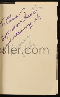 5y0303 VERONICA LAKE signed hardcover book 1971 first American edition of Veronica: The Autobiography