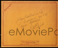 5y0134 LEO CARRILLO signed souvenir photo folder 1928 w/director Humberstone at San Diego nightclub!