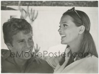 5z0028 BIG BOUNCE deluxe 9.75x13 still 1969 great close up of Ryan O'Neal & sexy Leigh Taylor-Young!