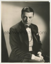 5z0058 CLIVE BROOK deluxe 11x13.75 still 1931 Paramount studio portrait in black suit by Otto Dyar!