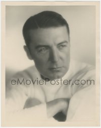 5z0059 CLIVE BROOK deluxe 11x14 still 1929 Paramount studio portrait wearing white by Eugene Richee!