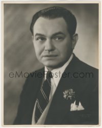 5z0087 EDWARD G. ROBINSON deluxe 11x14 still 1930s wonderful portrait in suit & tie by Elmer Fryer!