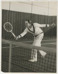 5z0105 FREDRIC MARCH deluxe 10.75x14 still 1933 the leading man playing tennis by Don English!