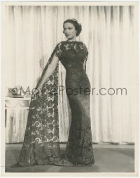 5z0110 GAIL PATRICK 10.25x13 still 1935 full-length modeling lace dress by Eugene Robert Richee!