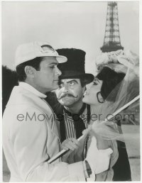 5z0122 GREAT RACE deluxe 10.25x13.5 still 1965 c/u of Natalie Wood, Curtis & Lemmon by Eiffel Tower!