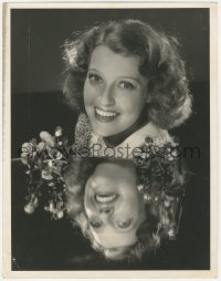 5z0158 JEANETTE MACDONALD deluxe 10x13 still 1937 with reflection in table by Clarence Sinclair Bull!