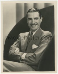 5z0165 JOHN GILBERT deluxe 10.25x13 still 1932 MGM studio portrait in suit & tie with arms crossed!