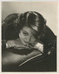 5z0182 LILA LEE deluxe 11.25x14 still 1934 great close up laying on pillow by George Hurrell!
