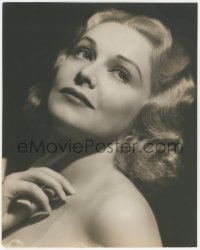 5z0193 MADELEINE CARROLL deluxe 11.25x14 still 1940 sexy close portrait with bare shoulder!