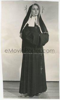 5z0284 SONG OF BERNADETTE 8.25x13.25 still 1942 full-length Jennifer Jones wearing nun's habit!