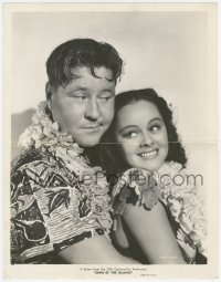 5z0285 SONG OF THE ISLANDS 11x14.25 still 1942 great portrait of Jack Oakie & sexy island girl!
