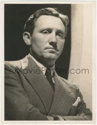 5z0288 SPENCER TRACY deluxe 10x13 still 1937 suit & tie c/u about to make Mannequin by Willinger!