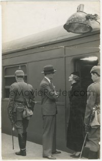 5z0291 STAMBOUL QUEST deluxe 8.5x13.25 still 1934 Myrna Loy & George Brent by train & soldiers!