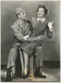 5z0331 WITHOUT RESERVATIONS deluxe 10.25x13.75 still 1946 Claudette Colbert on John Wayne's lap!