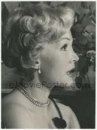 5z0341 ZSA ZSA GABOR deluxe 9x12 still 1960s profile portrait of the Hungarian star by Peter Martin!