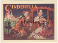 5z0408 CINDERELLA stage play English herald 1930s Crossley art of Cinderella getting out of carriage!