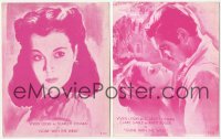 5z0403 GONE WITH THE WIND group of 2 English heralds 1939 Vivien Leigh as Scarlett O'Hara, rare!
