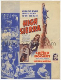 5z0605 HIGH SIERRA herald 1941 Humphrey Bogart as Mad Dog Killer Roy Earle, sexy Ida Lupino!