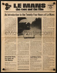 5z0650 LE MANS herald 1971 race car driver Steve McQueen, great different images & information!