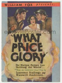 5z0848 WHAT PRICE GLORY herald 1926 Dolores Del Rio between Marines Edmund Lowe & Victor McLaglen!
