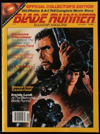 5z1344 BLADE RUNNER vol 1 no 1 magazine 1982 Ridley Scott classic, art of Harrison Ford by Alvin!