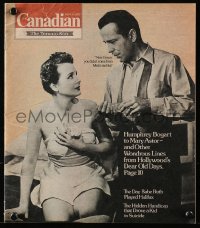 5z1255 CANADIAN Canadian magazine September 17, 1977 Humphrey Bogart & Mary Astor in Maltese Falcon!