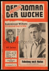 5z1250 DER ROMAN DER WOCHE Austrian digest magazine 1956 Humphrey Bogart shown on the cover!