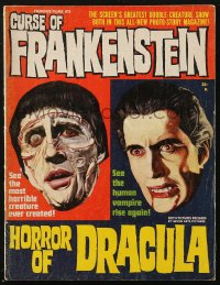 5z1355 FAMOUS FILMS #2 magazine 1964 Christopher Lee in Curse of Frankenstein AND Horror of Dracula!