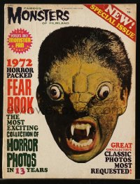 5z1506 FAMOUS MONSTERS OF FILMLAND magazine yearbook 1972 horror packed fear book, most exciting!