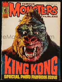 5z1496 FAMOUS MONSTERS OF FILMLAND #108 magazine July 1974 great King Kong cover art by Basil Gogos!