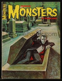 5z1485 FAMOUS MONSTERS OF FILMLAND #43 magazine March 1967 great Dracula cover art by Ron Cobb!