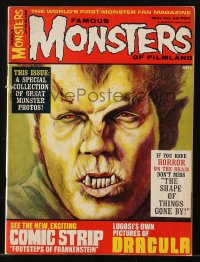5z1486 FAMOUS MONSTERS OF FILMLAND #49 magazine May 1968 great Wolf Man cover art by Ron Cobb!