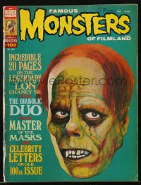 5z1492 FAMOUS MONSTERS OF FILMLAND #102 magazine October 1973 great Phantom of the Opera cover art!