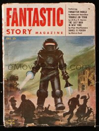 5z1325 FANTASTIC STORY MAGAZINE pulp magazine Fall 1954 Forgotten World cover art by Jack Coggins!