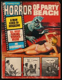 5z1364 HORROR OF PARTY BEACH magazine 1964 Famous Films issue presented in fumetti style!