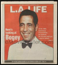 5z1375 L.A. LIFE magazine December 25, 1999 the 100th anniversary of Humphrey Bogart's birthday!
