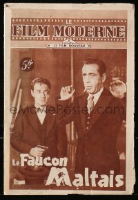 5z1286 LE FILM MODERNE French magazine 1946 Humphrey Bogart & Peter Lorre in The Maltese Falcon!