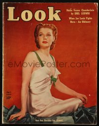 5z1380 LOOK magazine August 1, 1939 How Ann Sheridan got OOMPH, great sexy cover portrait!