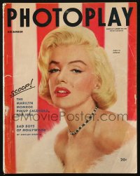 5z1415 PHOTOPLAY magazine December 1953 the Marilyn Monroe pin up calendar for 1954 in color!