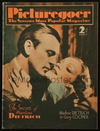 5z1297 PICTUREGOER English magazine April 25, 1936 Marlene Dietrich & Gary Cooper cover portrait!